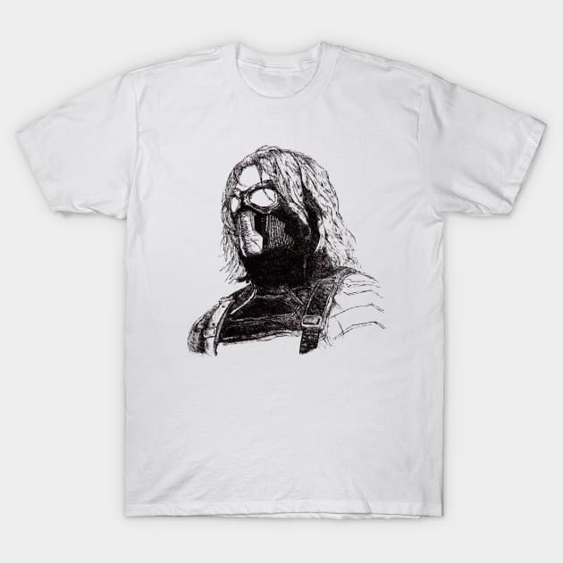 Winter Soldier art T-Shirt by theblackcross